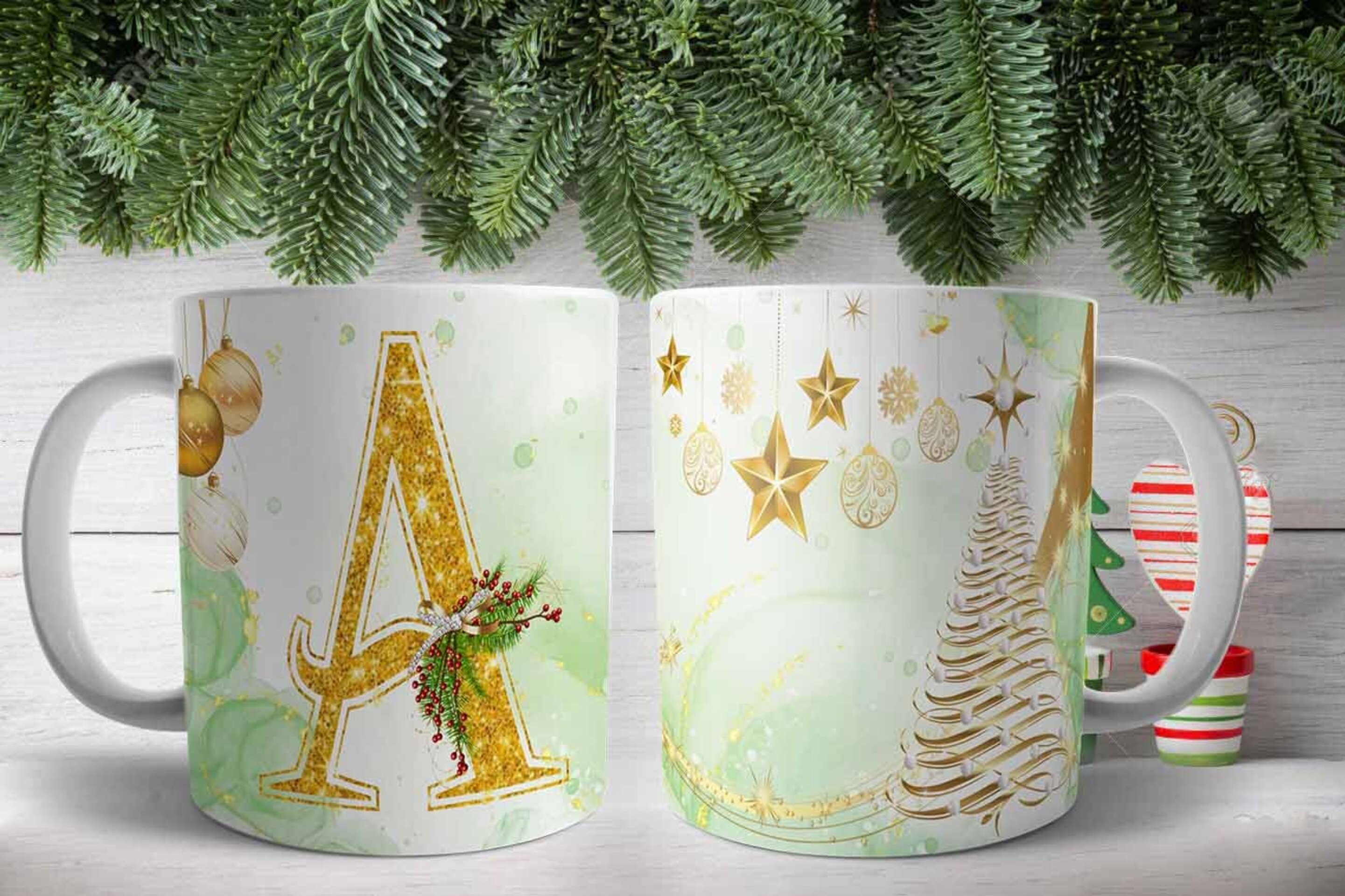 Tazas iniciales Navidad - 4